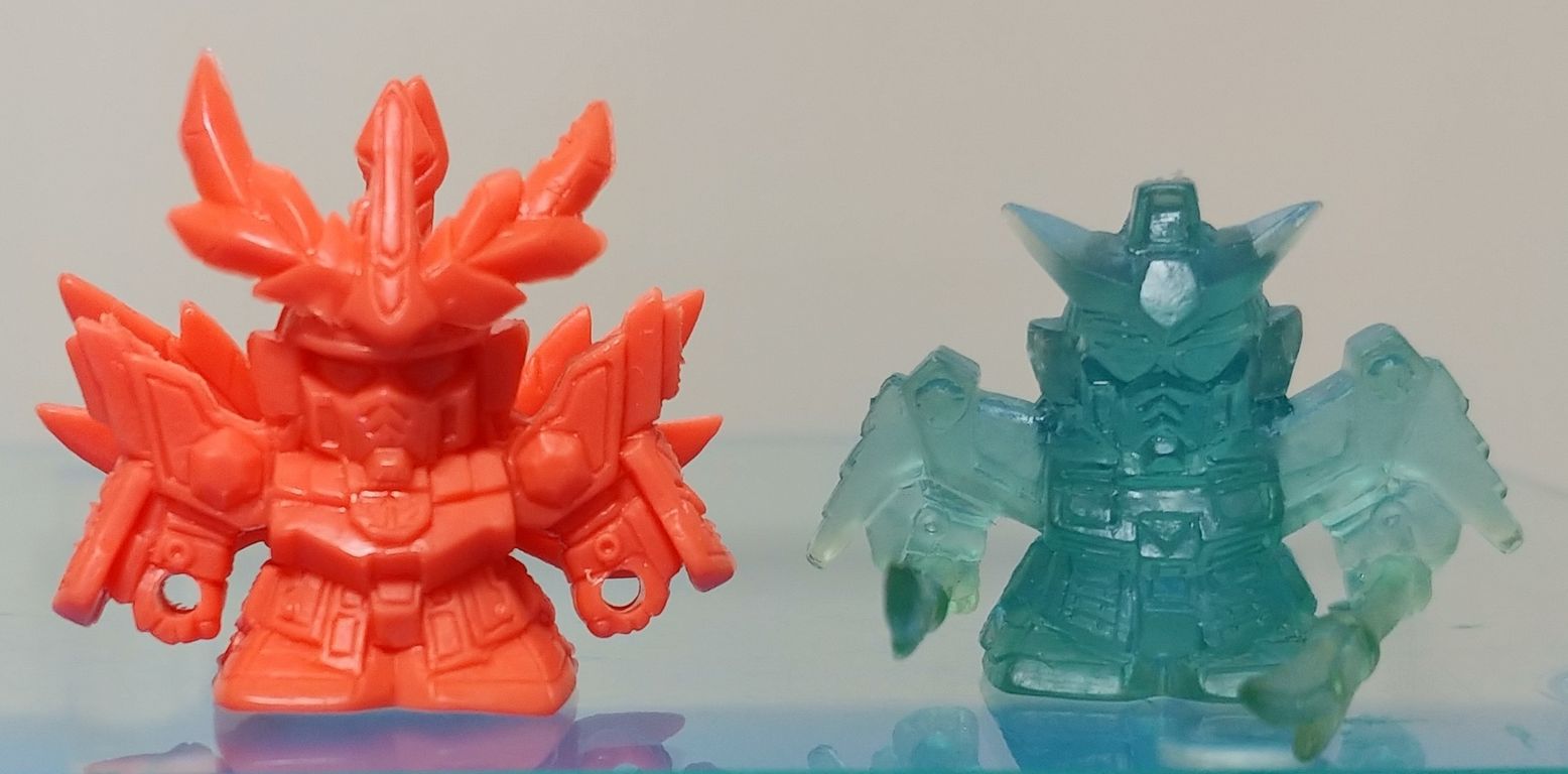 ガン消し 限定 天帝の神器 クリアグリーン プラパーツ SDガンダム