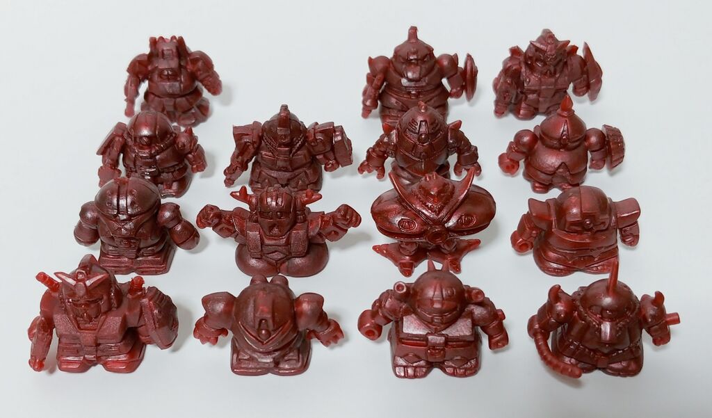 ガン消しのレアカラー メタリックの収集状況 SDガンダム マーク1