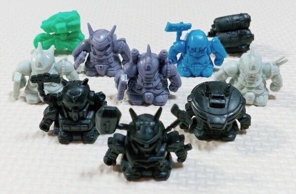 レアカラー祭り ガシャポン戦士 ドラグナー ガン消し 消しゴム