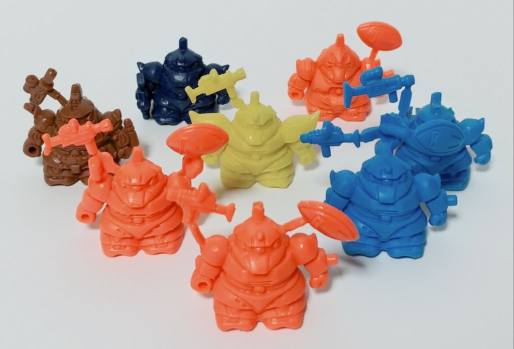 ガン消しのパーツの見分け方2 ゲルググ系 パーツ 武器 違い SD ガン消しのパーツの見分け方2 ゲルググ系 パーツ 武器 違い SD