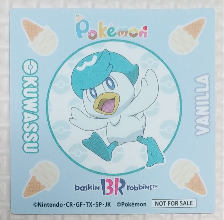 サーティワン　ポケモン　コラボステッカー 31アイスクリーム 31アイス ポケモンコラボ コラボステッカー シール