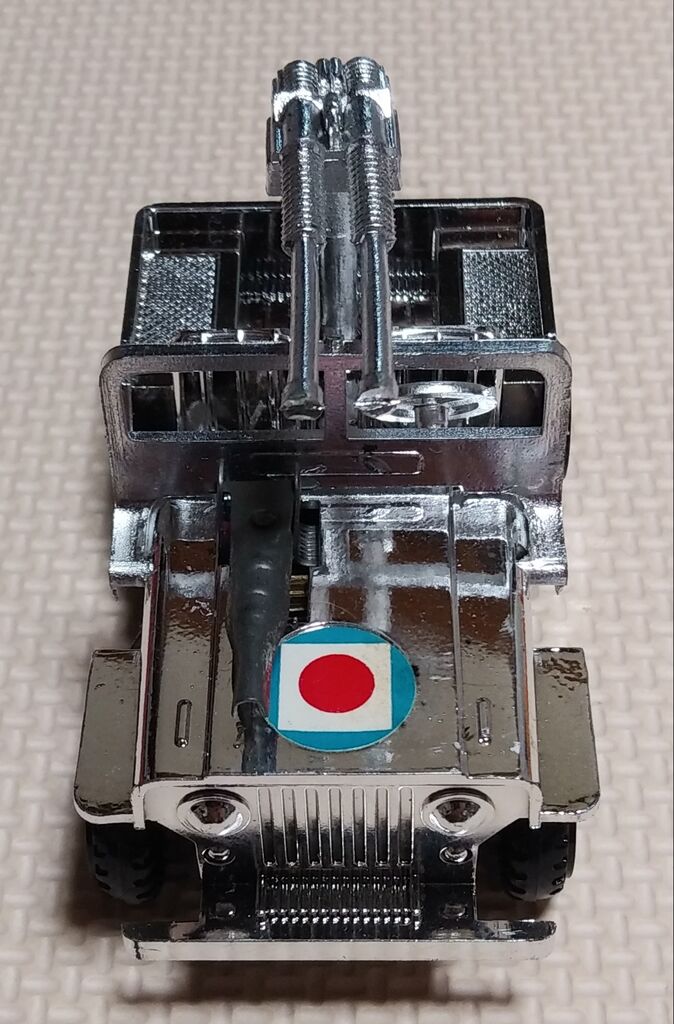 火花が凄い! ポケット発火シリーズ シルバー 発火ジープ アズマ 昭和