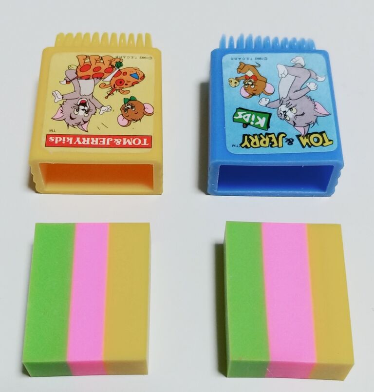 1992年頃の消しゴムノベルティー おもしろ消しゴム トムとジェリー