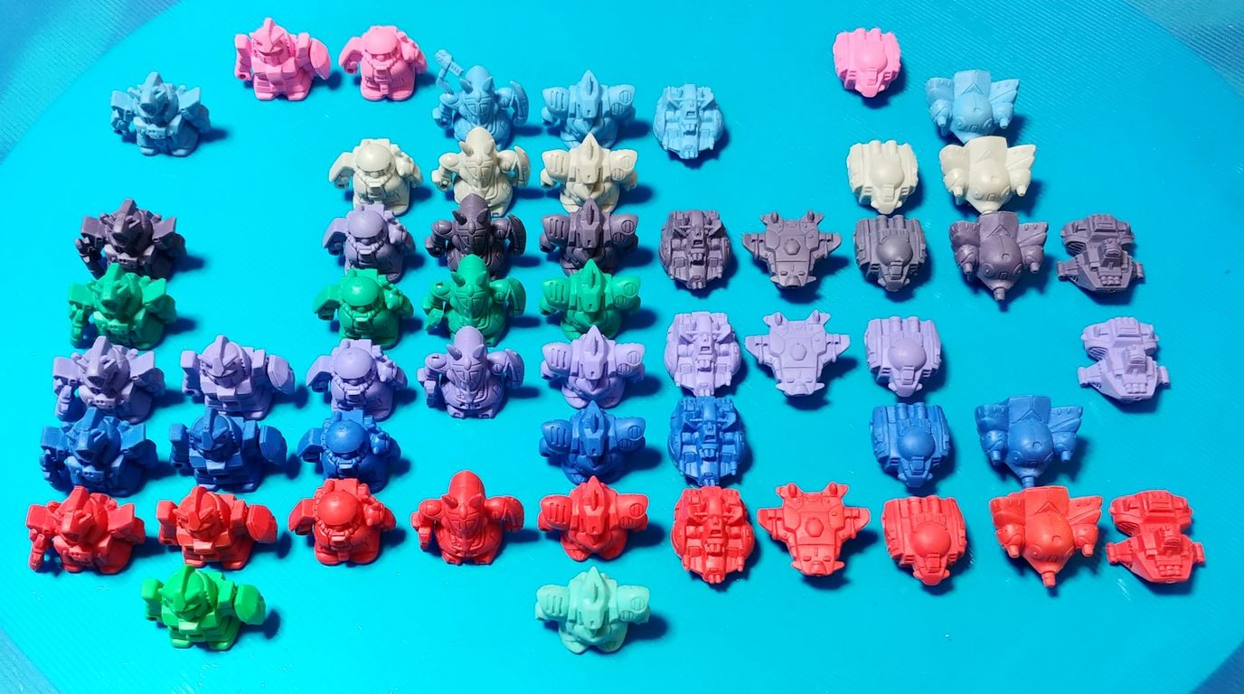 SDガンダム ガン消し レアカラー祭り3 各弾毎にレアカラーを纏めてみた