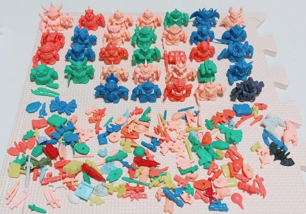 纏め開封&洗浄日記 SDガンダム ガン消し レアカラー クリアー