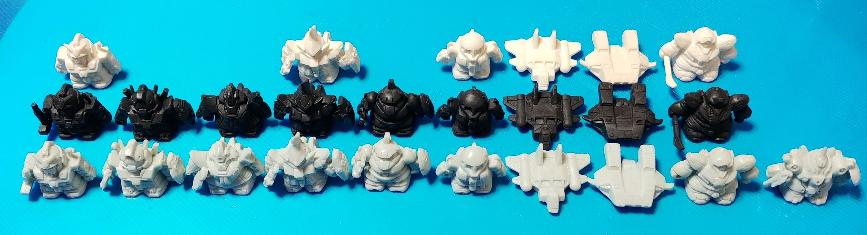 SDガンダム ガン消し レアカラー祭り3 各弾毎にレアカラーを纏めてみた