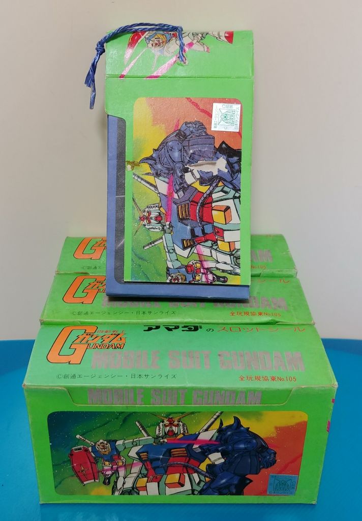 【未開封】機動戦士ガンダムスロットシール1束72枚付き レトロ 当時物 レア　a 6品目 コンプを狙う! アマダ 機動戦士ガンダム スロットシール 駄菓子