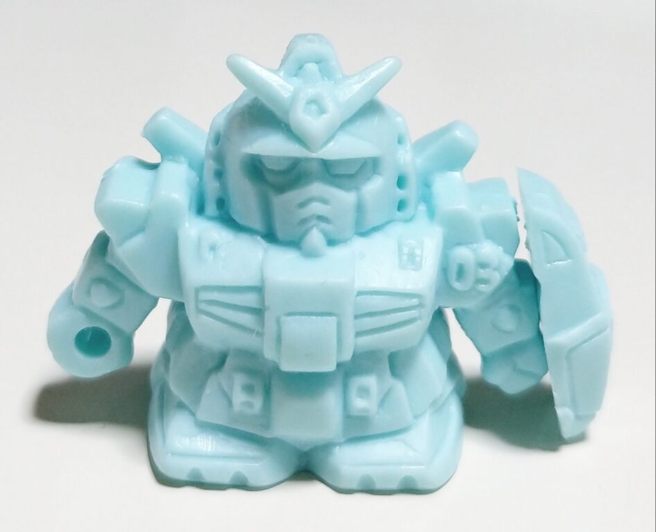 ♪ガン消し 戦士ガンキャノンⅡ 未切り♪色：青色系 ガン消し ガシャポン