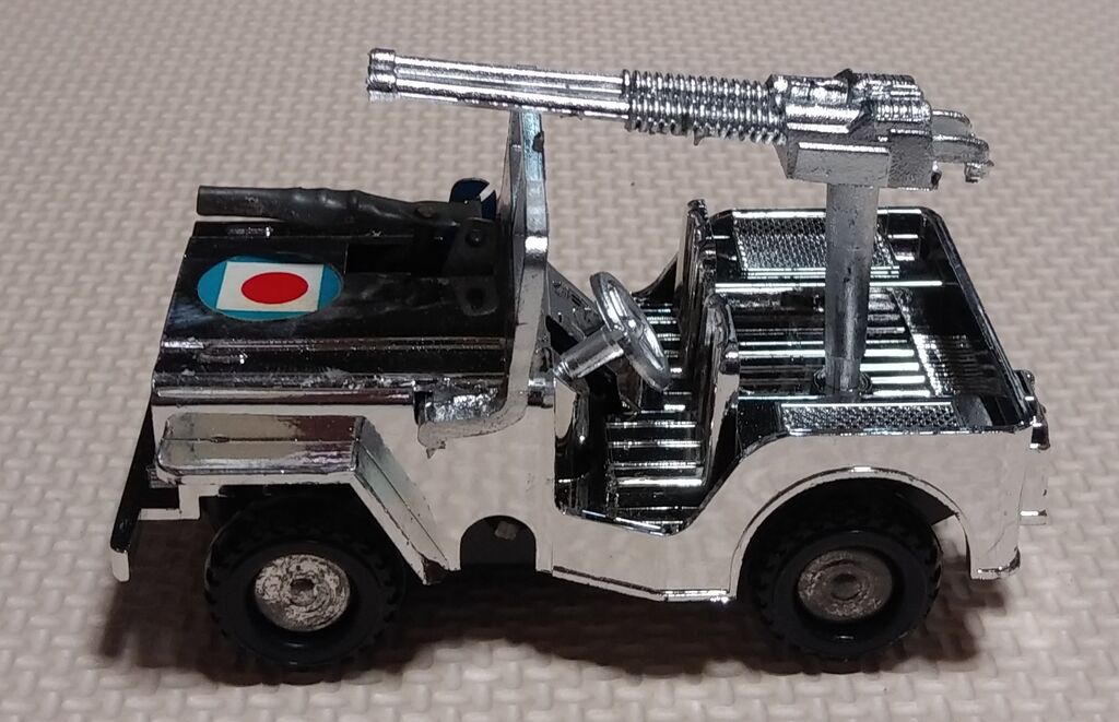 火花が凄い! ポケット発火シリーズ シルバー 発火ジープ アズマ 昭和