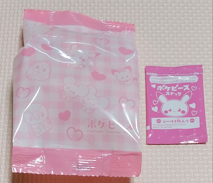 ワッカネズミが仲間入り ポケピーススナック いちご味 シール
