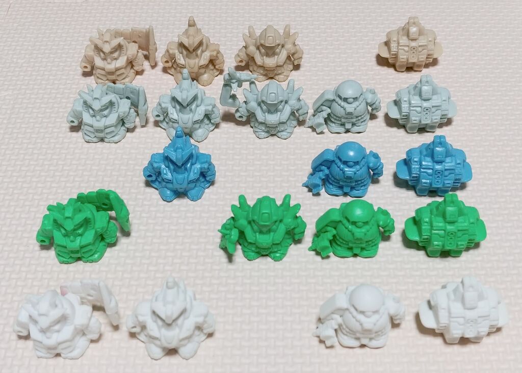 レアカラー祭り! SDガンダム ガン消し 消しゴム : トレジャー