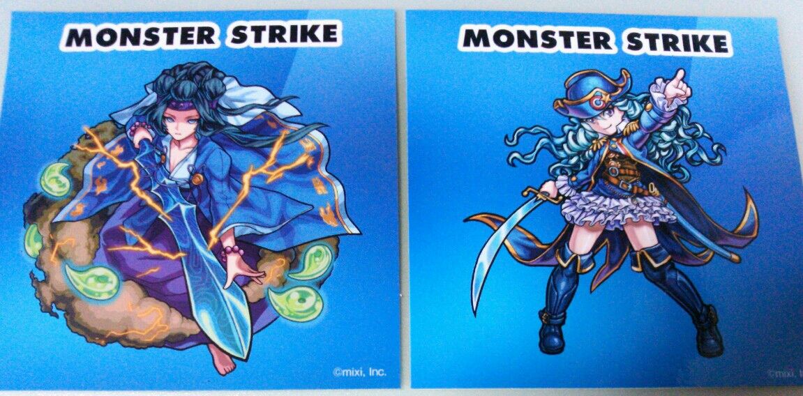 モンスト モンスターストライク 2層ステッカー アミューズメント 