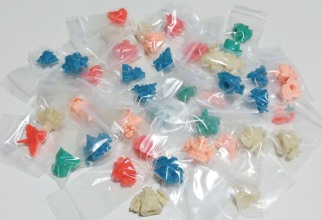 ガン消し レアカラー祭り クリアー SDガンダム 消しゴム