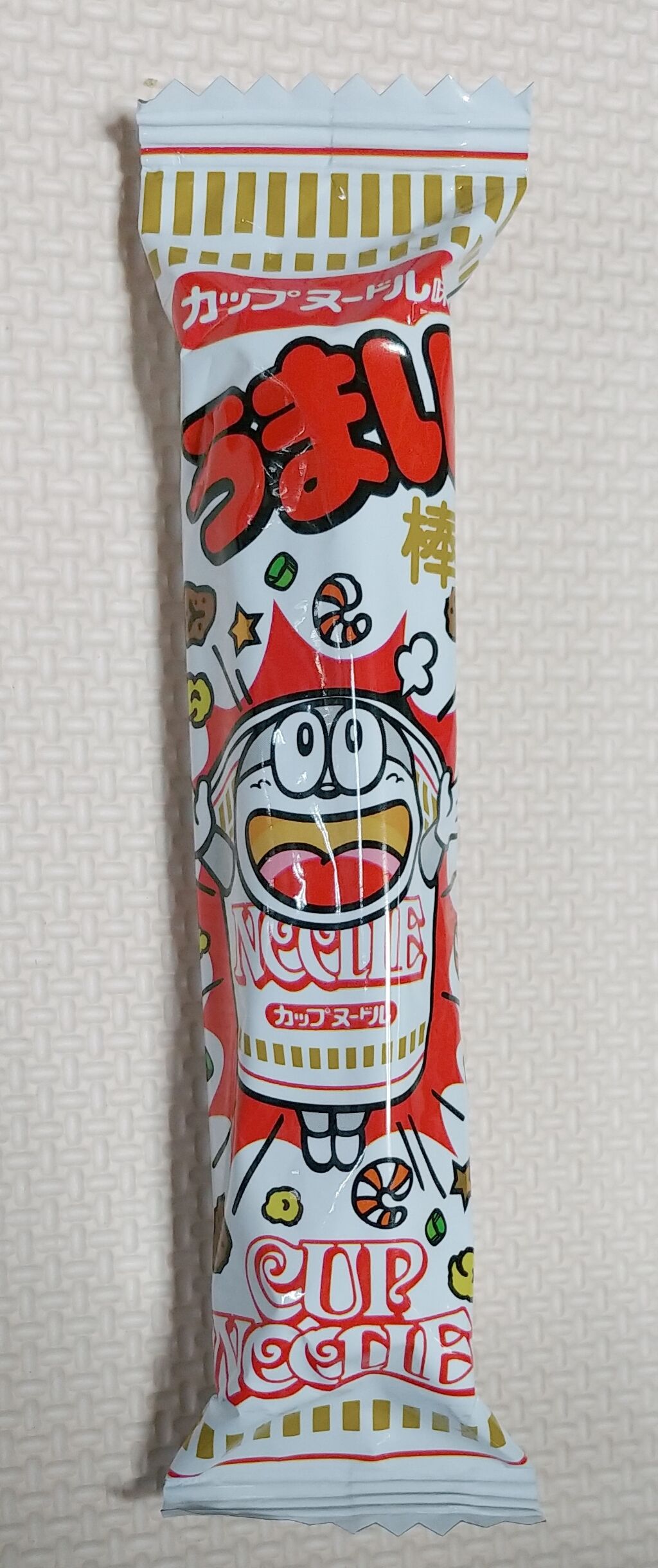 日記 限定品 うまい棒カップヌードル味 コラボノベルティー 食べてみた