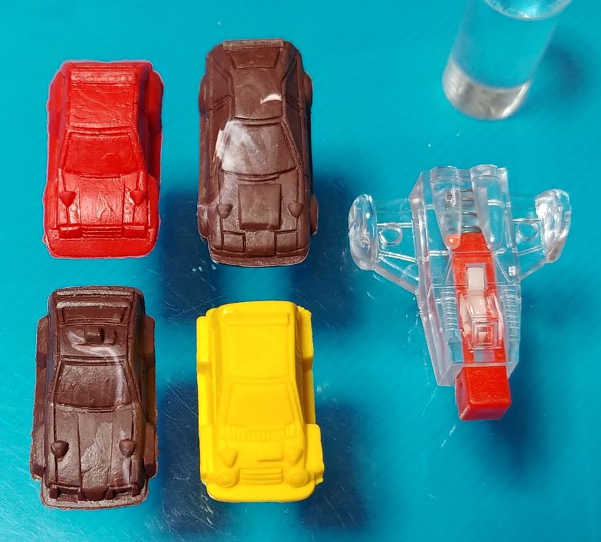 マルカ エキサイティングマシン 連続当 スーパーカー消しゴム 発射台