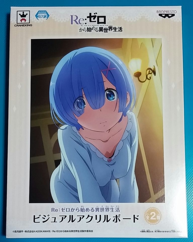 Re:ゼロから始める異世界生活 ビジュアルアクリルボード Tシャツ レム