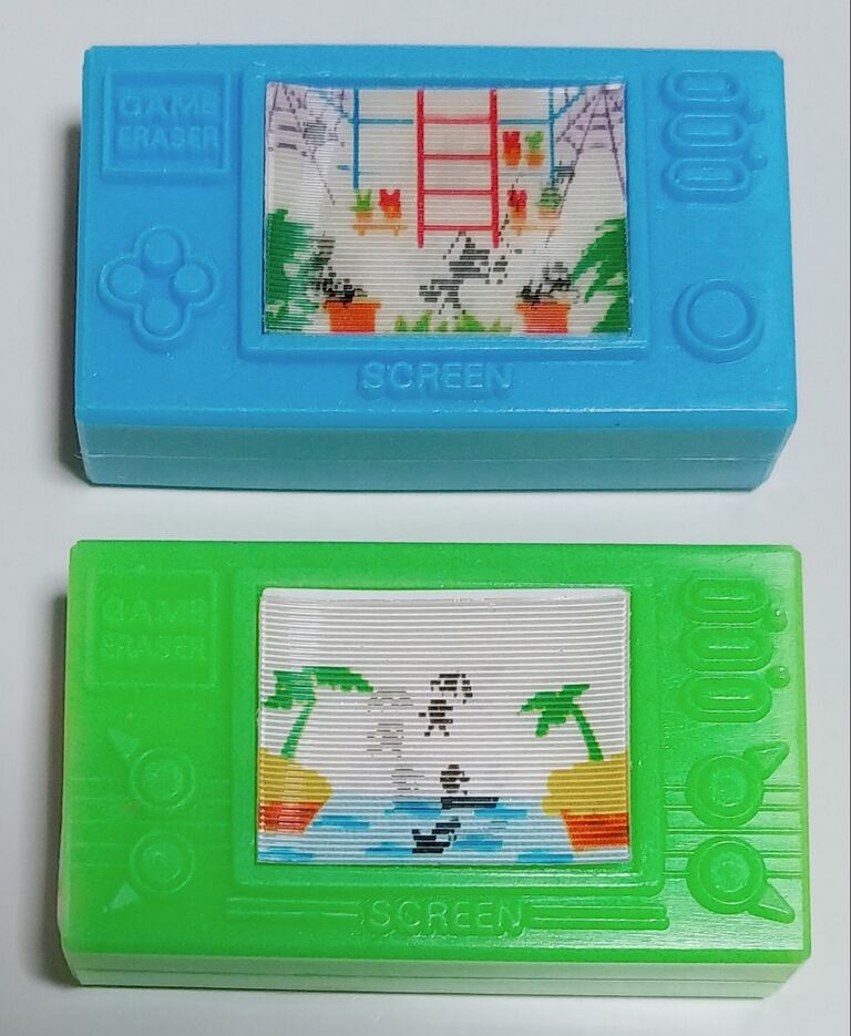 【当時モノ】バンダイ ポータブルゲーム消しゴム　ゲームウォッチ ヴィンテージゲーム消しゴム ゲームウォッチ パソコン