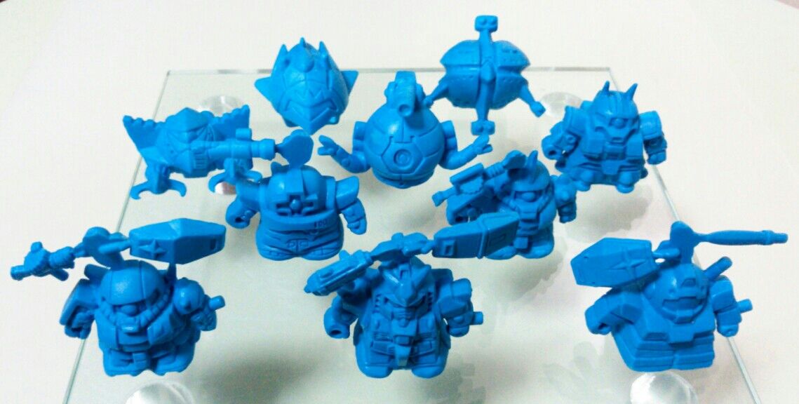 ガン消し　メタリック　16個セット　機動戦士ガンダム SDガンダム ガン消し part3 マーク3 メタリック 旧素材