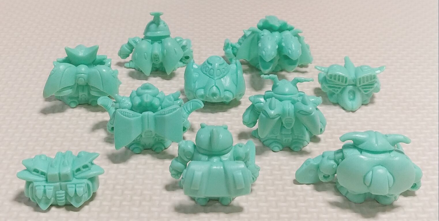 レアカラー祭り！ ダンバイン 消しゴム ガシャポン戦士 SDガンダム