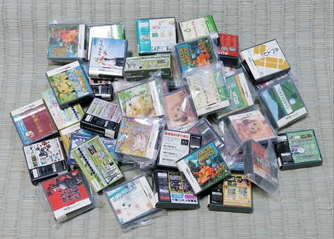 ♯Hoc17GZ 任天DS ゲーム カード型 消しゴム入 ゲームカードケース2種