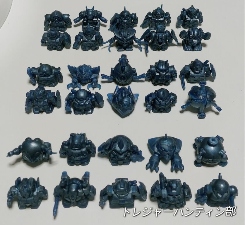 レアカラー祭り! メタリック SDガンダム ガン消し 消しゴム
