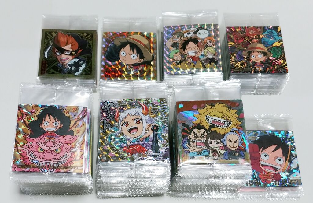 纏め開封&整理整頓日記 シール 鬼滅の刃 ドラゴンボール ワンピース に