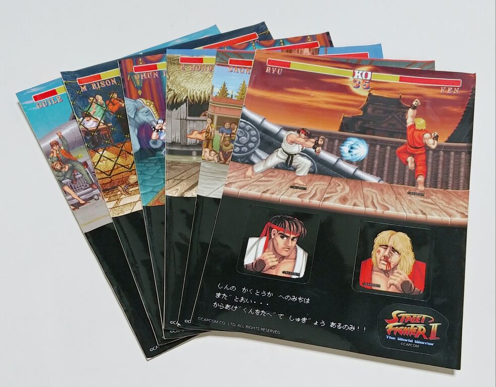 ストⅡ35周年 ローソン ストリートファイターⅡ オリジナルステッカー