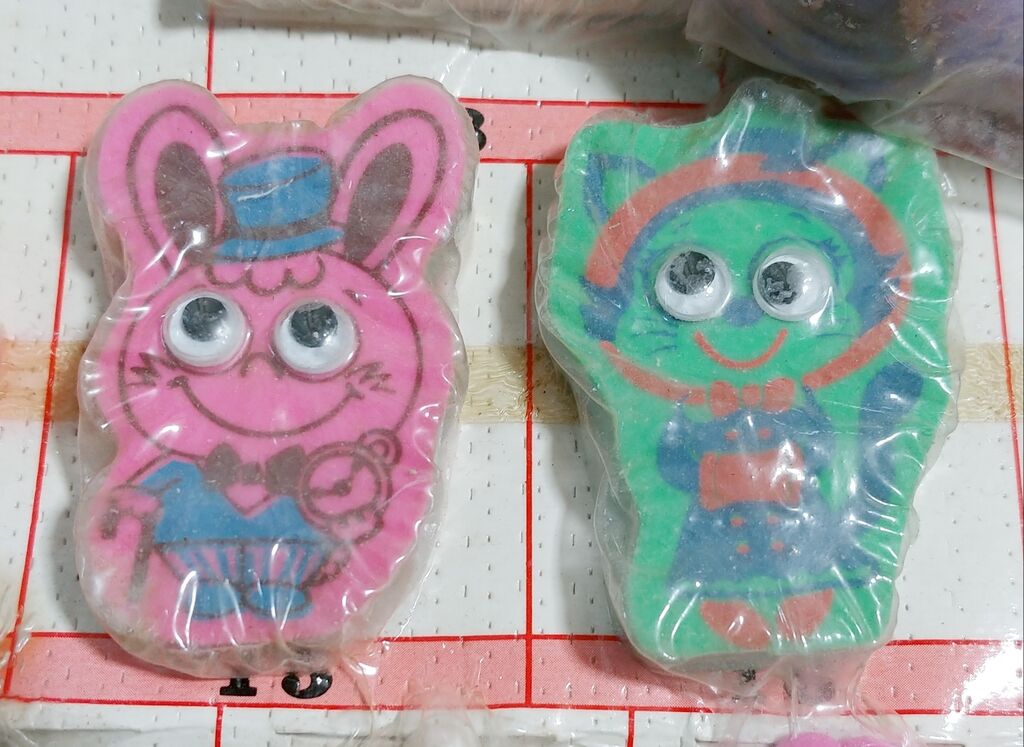 昭和レトロな消しゴムくじ引き きえるきえるジャンボ消ゴム当 駄菓子屋