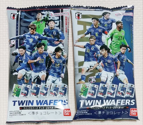 ツインウエハース サッカー 日本代表ver メタリックプラカード