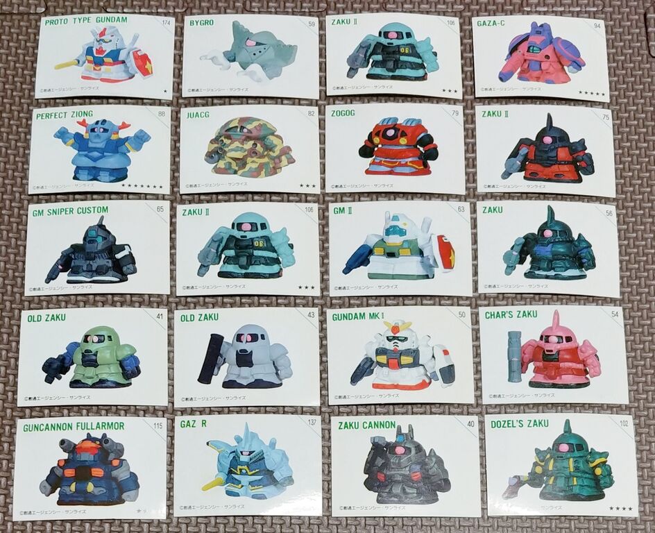 Bibian 比比昂- ガシャポン戦士SD ガンダム付属シール60枚以上