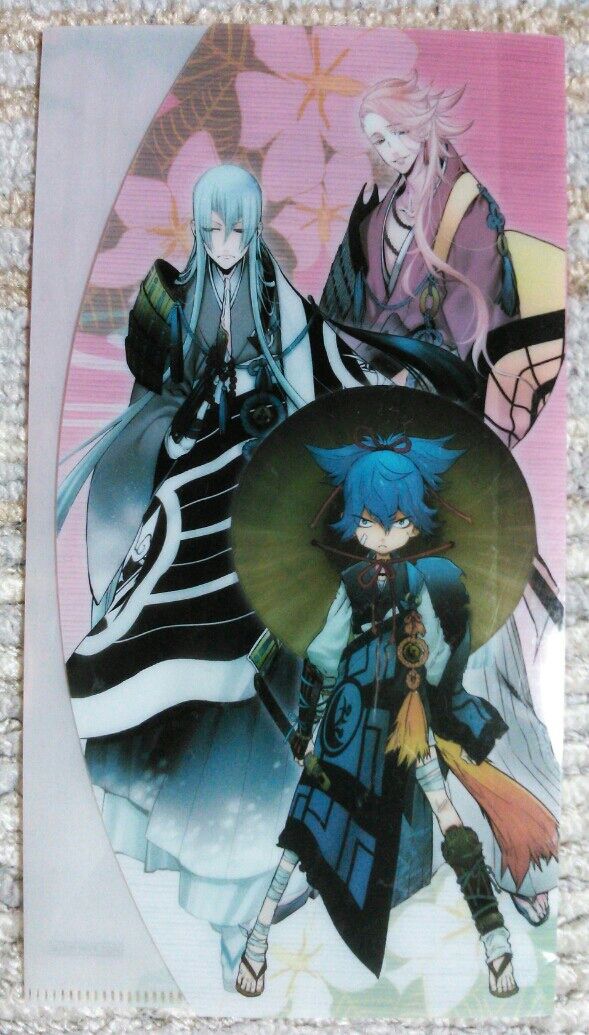 刀剣乱舞-ONLINE- オリジナル袱紗風クリアファイル 非売品バッジ