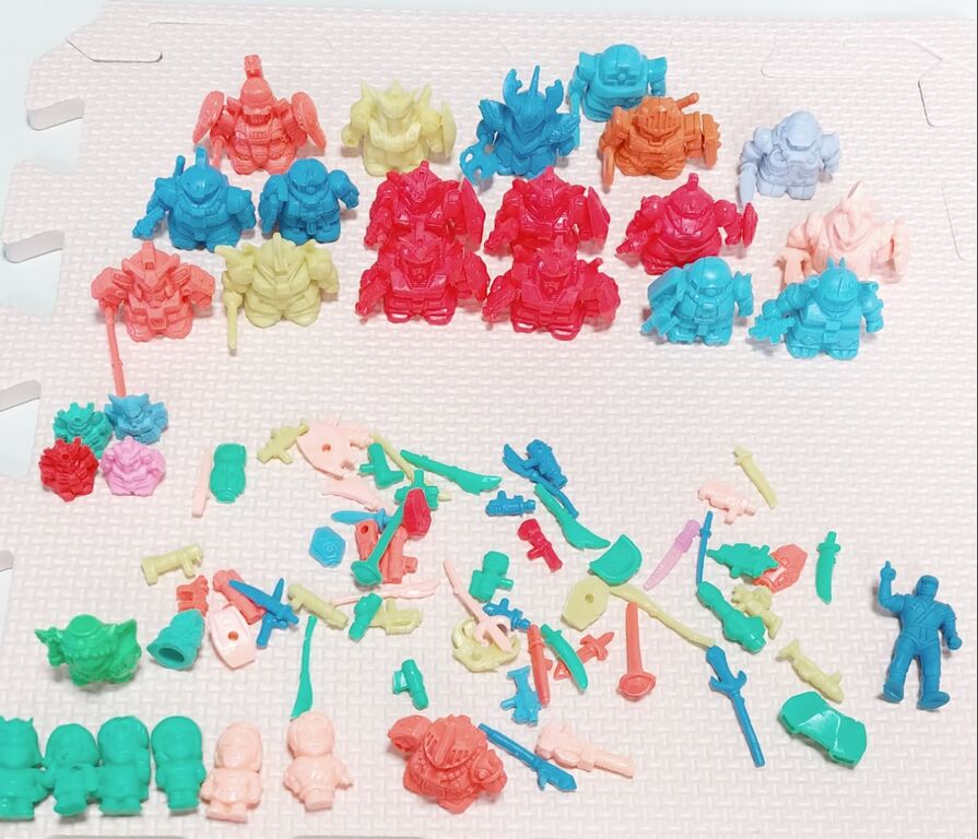 纏め開封日記 SDガンダム ガン消し 仮面ライダー マイナー消しゴム