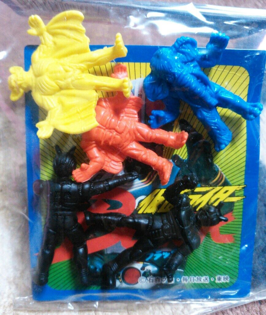 仮面ライダーブラック　消しゴム 当時モノ】仮面ライダーブラック 消しゴム 10体+箱 セット フィギュア