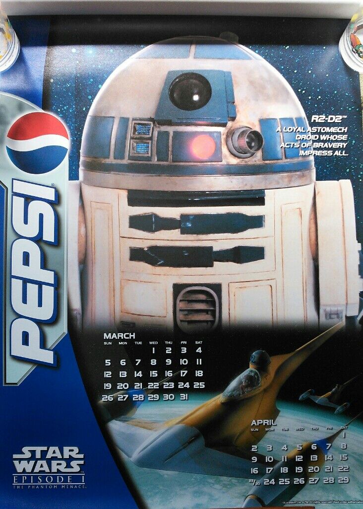 ペプシコーラ 2000年スターウォーズカレンダー STAR WARS