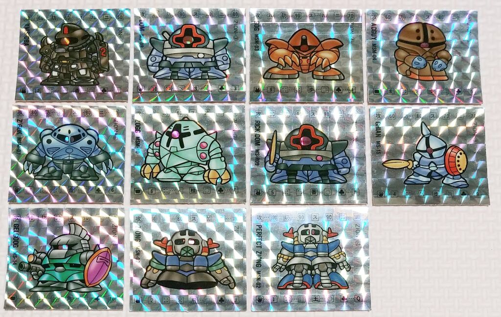 SDガンダムのシール纏めを2種類入手！ ニュータイプシール ガン