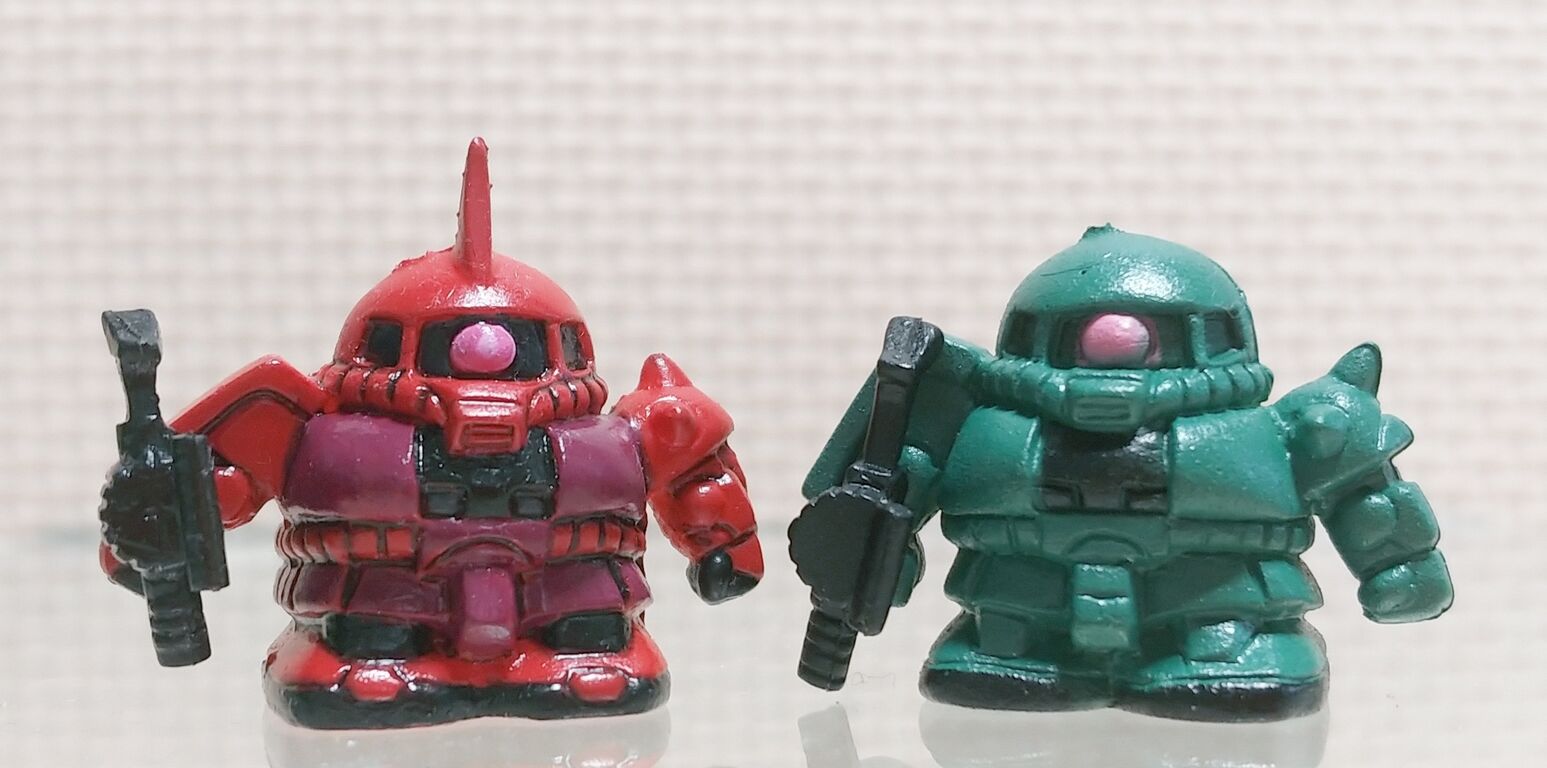 後編 またも凄いお宝が！ シャア専用ザク 彩色 塗装 ガン消し 消しゴム