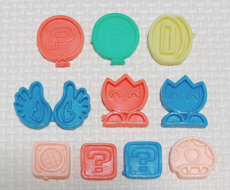 1989年製 任天堂 マリオ キャラクター 消しゴム 未開封10P＋開封