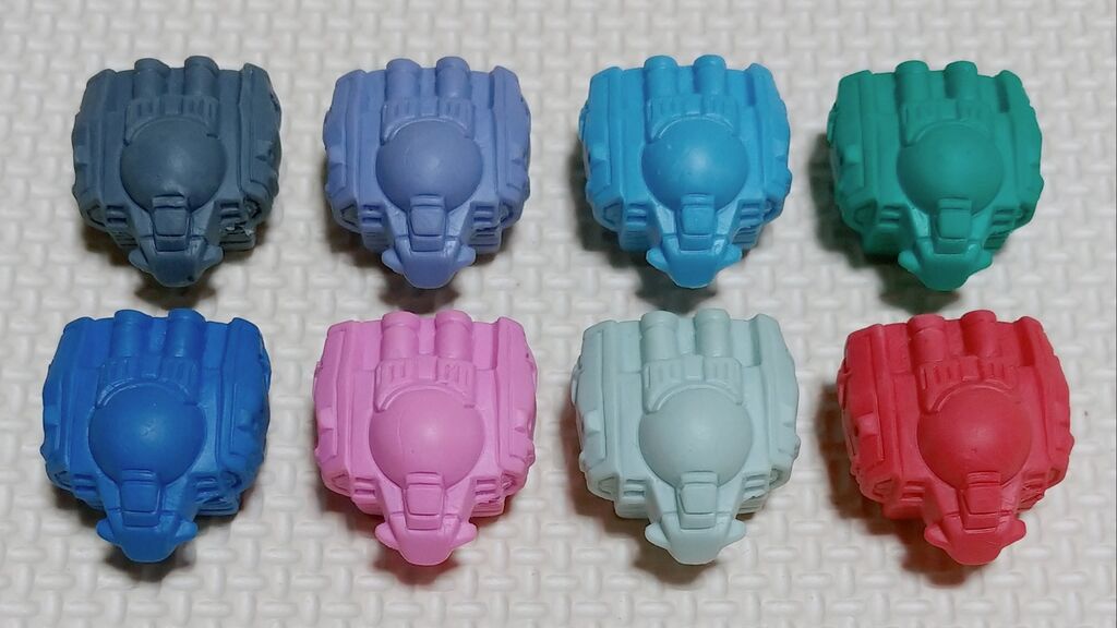 纏め開封日記 レアカラー ガン消し SDガンダム 消しゴム