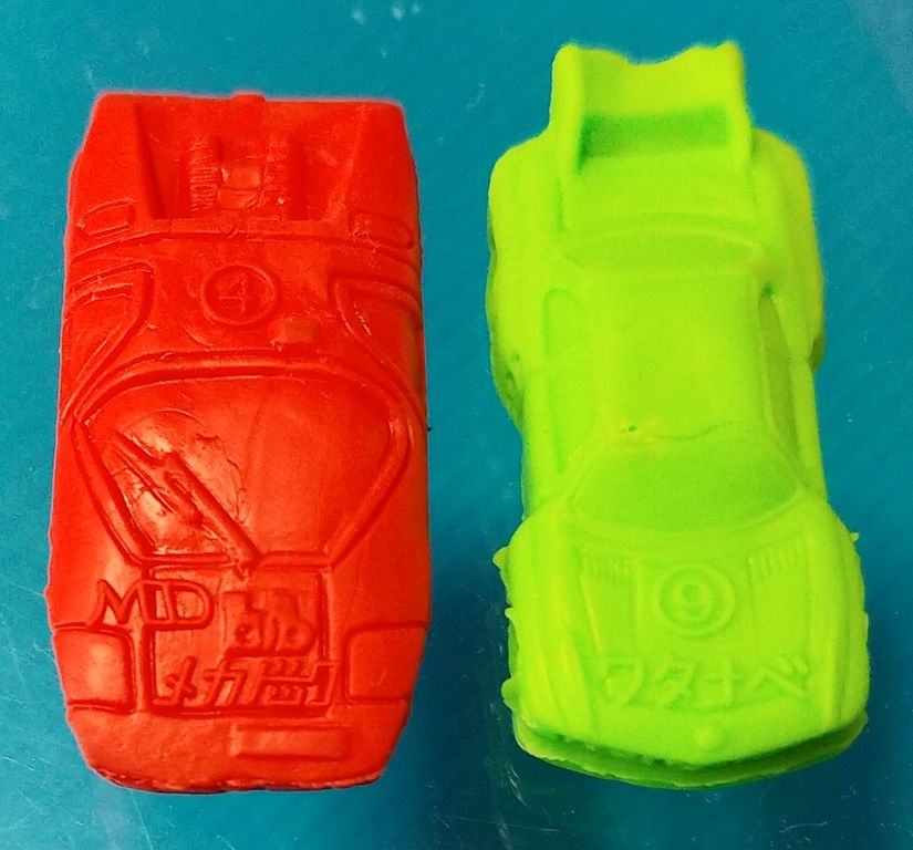 よろしくメカドック 発射台付 スーパーカー消しゴム バイク スクーター