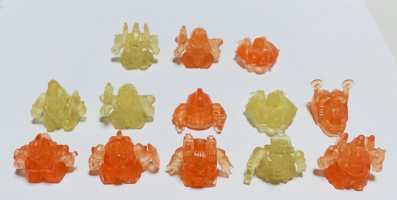 ガン消し日記 レアカラー祭り クリアー SDガンダム 消しゴム