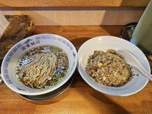 中華そばde小松　チャーハンと光麺（素ラーメン）のセット