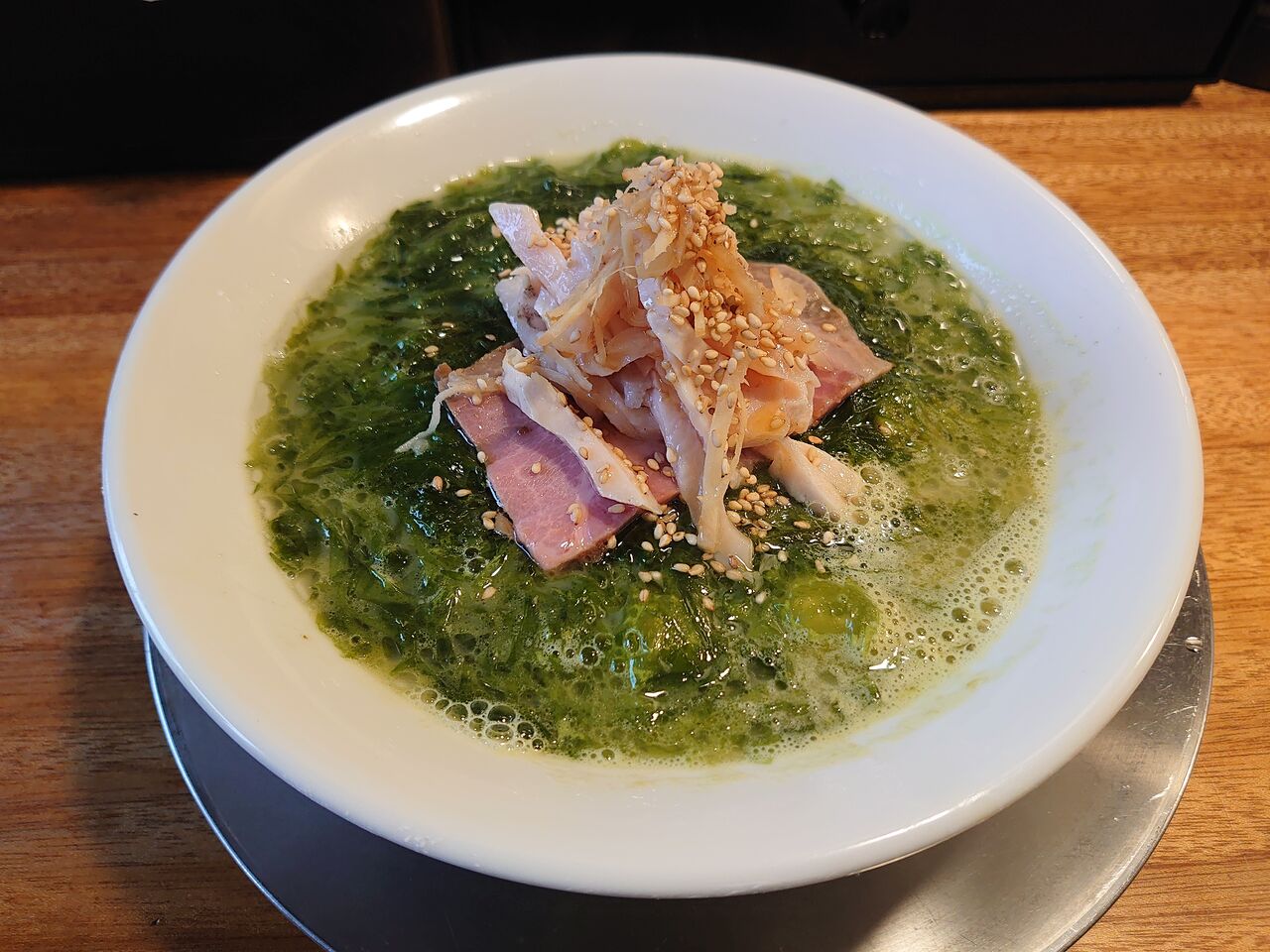 小砂川産天然生アオサそば 湯の台食堂 Dive In Gold