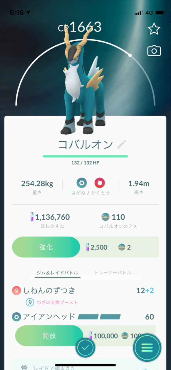 コバルオン31匹目ゲット ブーバーコミュニティデイ ポケモンgoプレイ日記ブログ