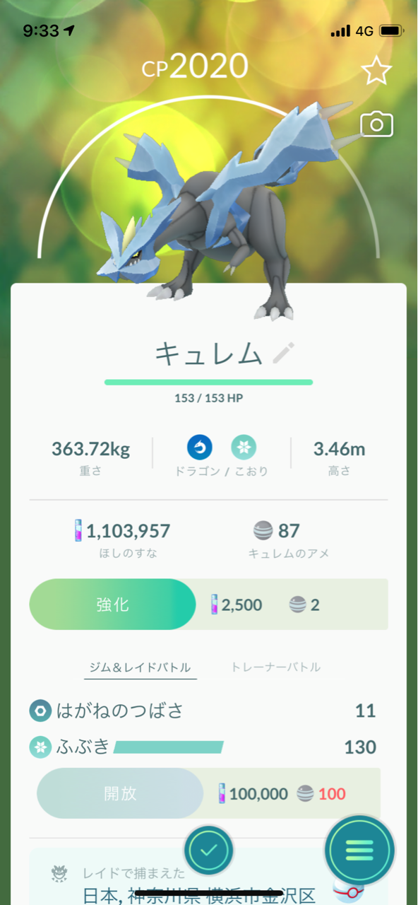 キュレム2人撃破 メガユキノオー カロス地方 ポケモンgoプレイ日記ブログ