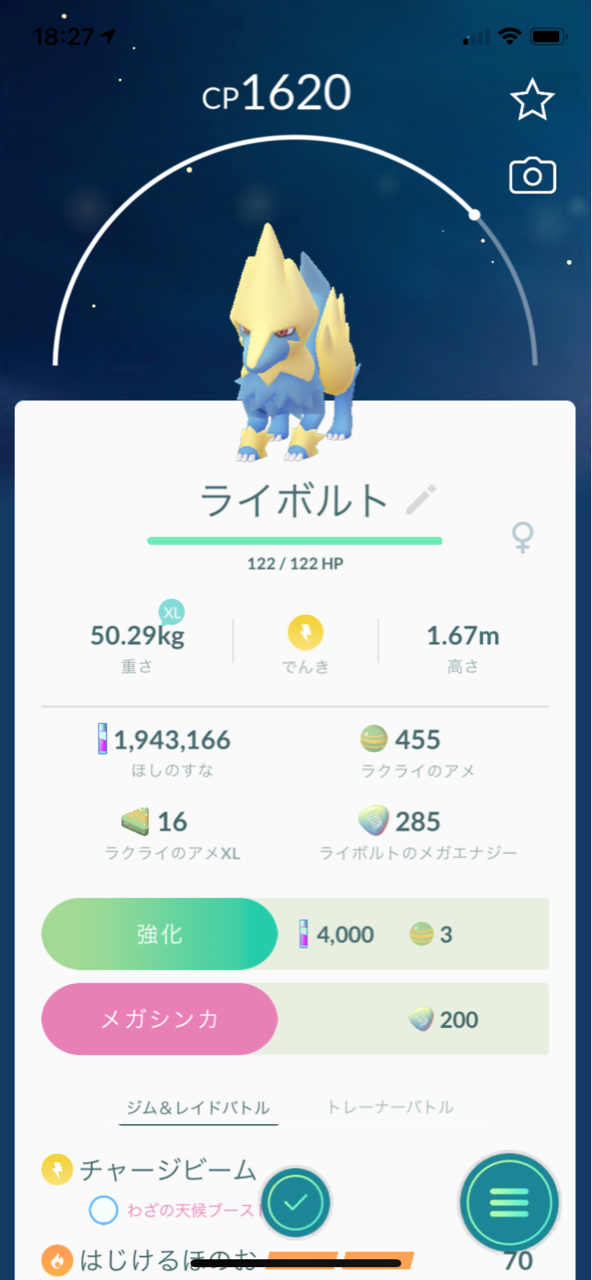 メガライボルトメガレイド ポケモンgoプレイ日記ブログ