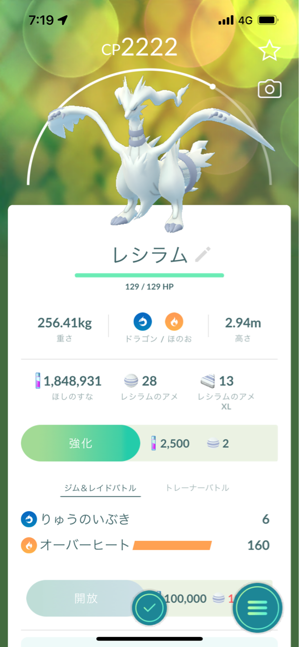 早朝レシラムレイド ポケモンgoプレイ日記ブログ