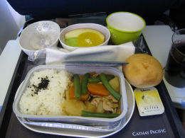 キャセイパシフィック機内食