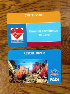 PADI RESCUE C-Card
