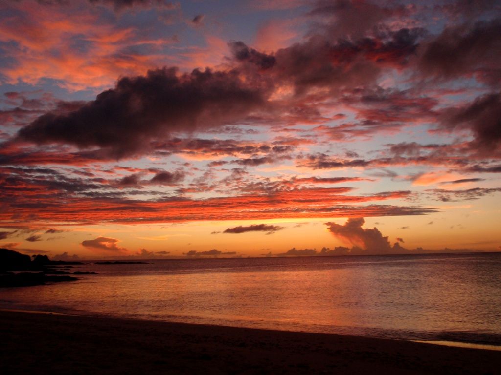 夕焼けの海 ダイビングと海と景色の写真集