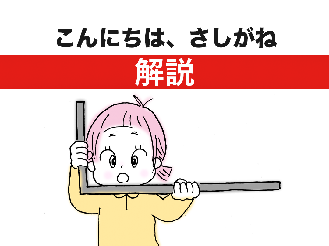 L字型のものさし さしがね で真っ直ぐ線を引くコツ あいちゃん教えて きくちゃんdiy
